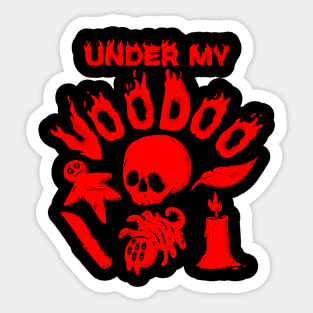 UNDER MY VOODOO Sticker